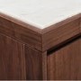 Solid Wood 3 Door Sideboard with Marble Top - Zola