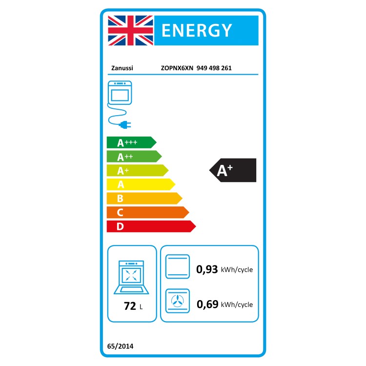 Zanussi Series 60 Electric Self-Cleaning Single Oven - Stainless Steel