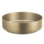 ONLY OPENED - Stainless Steel Brass Round Countertop Basin 400mm - Zorah