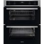 Refurbished Zanussi Series 20 ZPCNA4X1 60cm Double Built Under Electric Oven with Catalytic Liners Stainless Steel
