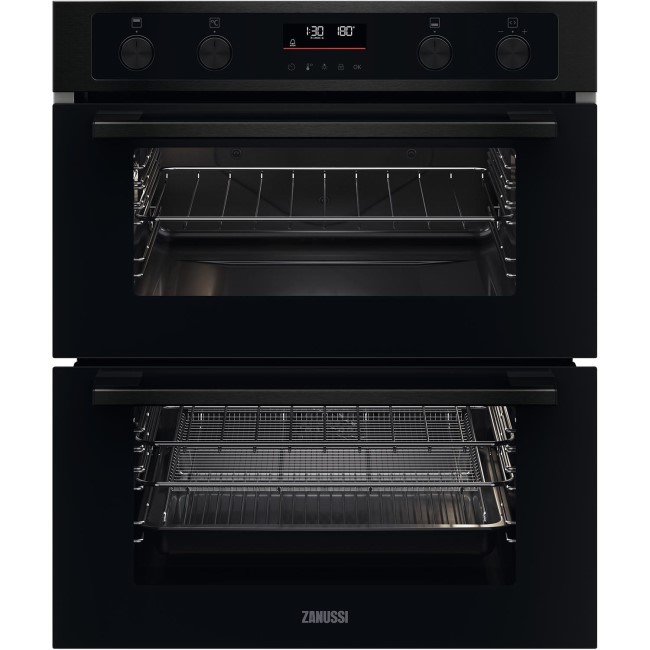 Zanussi ZPCNA7KN Series 40 AirFry Built Under Double Oven - Black