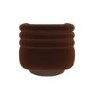 Rust Brown Velvet Modern Swivel Armchair - Zora