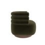 Green Velvet Modern Swivel Armchair - Zora