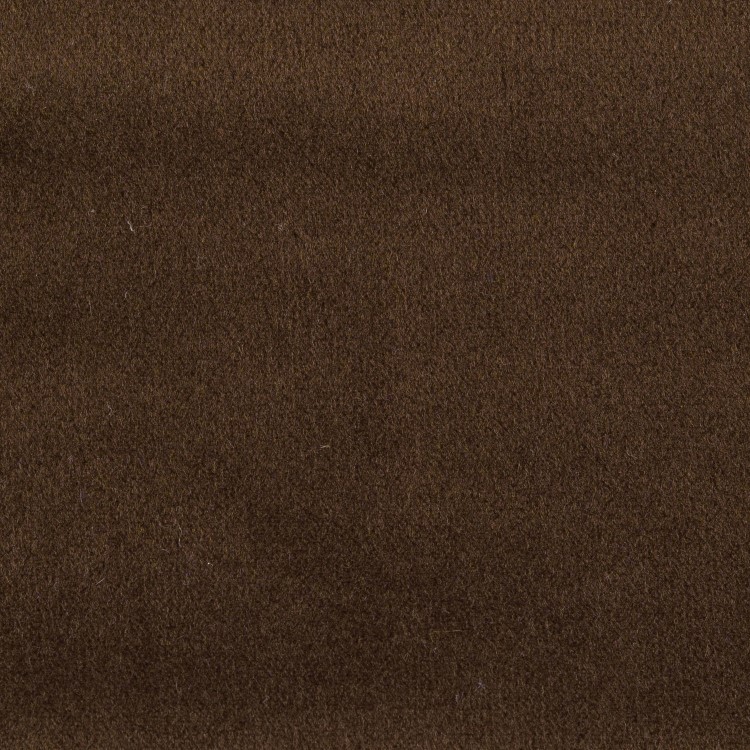 Brown Velvet Armchair with Cushion - Zuri