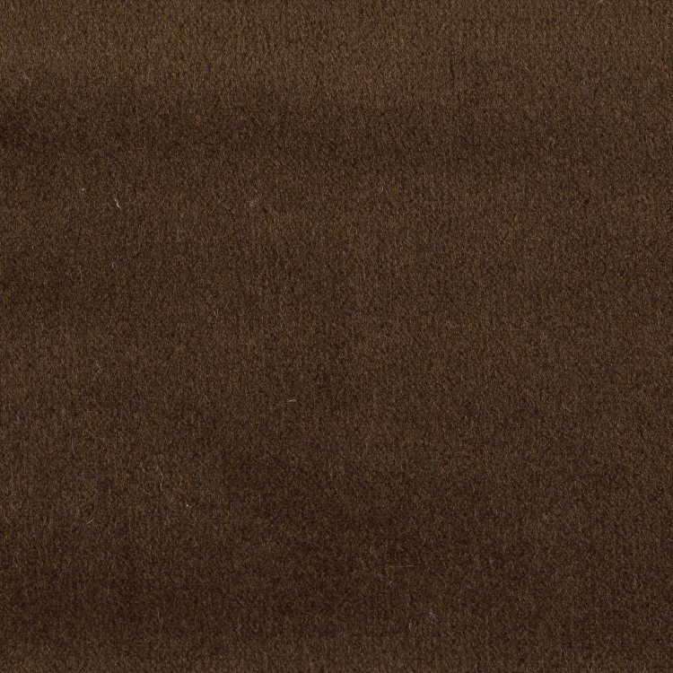 Brown Velvet Modern Curved 3 Seater Sofa - Zuri 