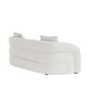 Cream Boucle Modern Curved 3 Seater Sofa - Zuri 