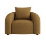 Caramel Brown Chenille Armchair - Zuri 