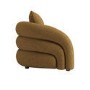 Caramel Brown Chenille Armchair - Zuri 