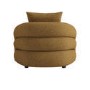 Caramel Brown Chenille Armchair - Zuri 