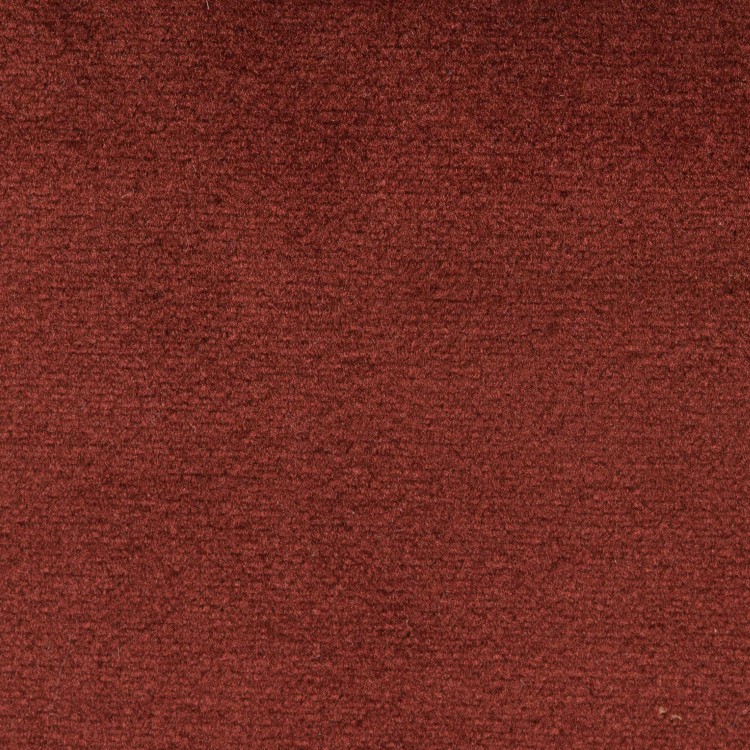 Modern Deep Red Velvet Armchair with Cushion - Zuri