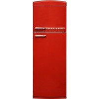 Refurbished Zanussi Retro ZTAE31ED1 Freestanding 310 Litre 80/20 Fridge Freezer Red
