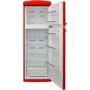 Refurbished Zanussi Retro ZTAE31ED1 Freestanding 310 Litre 80/20 Fridge Freezer Red