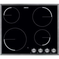 Zanussi ZV694MK 60cm Four Zone Ceramic Hob Black With Stainless Steel Frame
