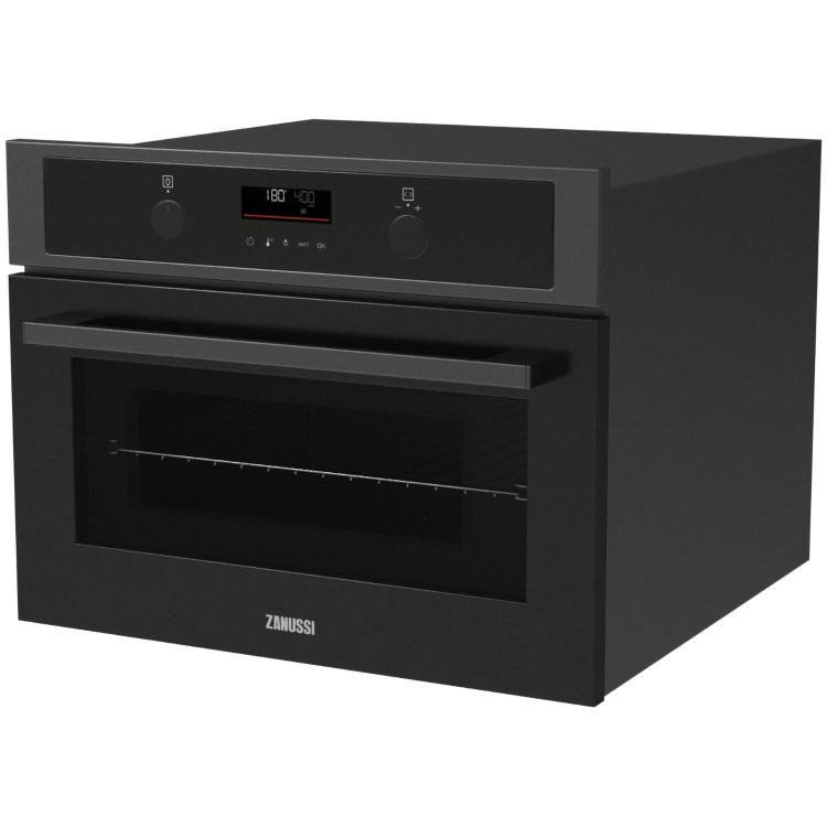 Refurbished Zanussi Series 60 ZVENM7KN 43L 1000W CombiQuick Compact Combination Microwave Black