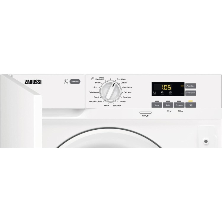 Zanussi Flextime 7kg 1400rpm Integrated Washing Machine
