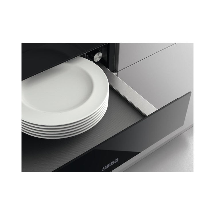 Zanussi 14cm High Warming Drawer - Stainless Steel