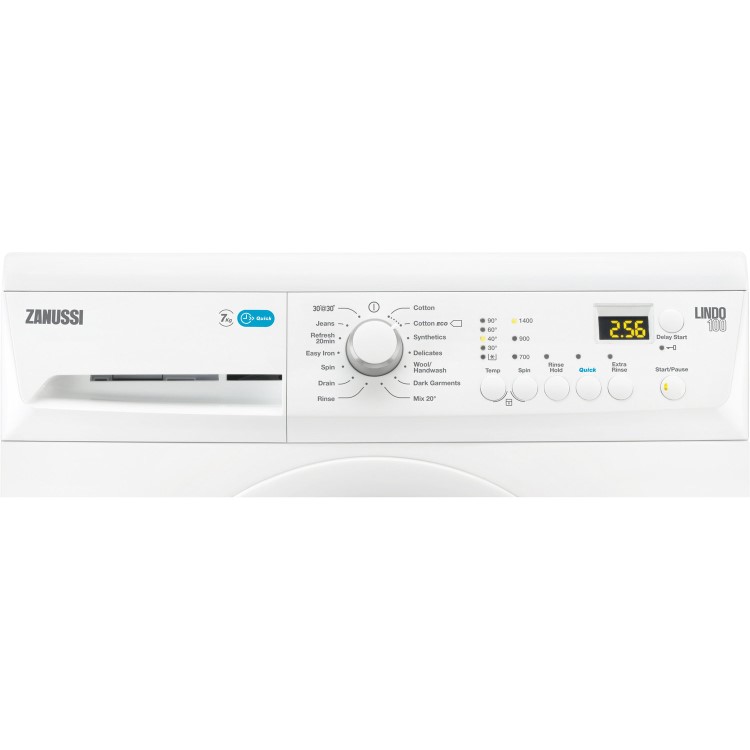 Zanussi ZWF71443W 7kg 1400rpm Freestanding Washing Machine - White