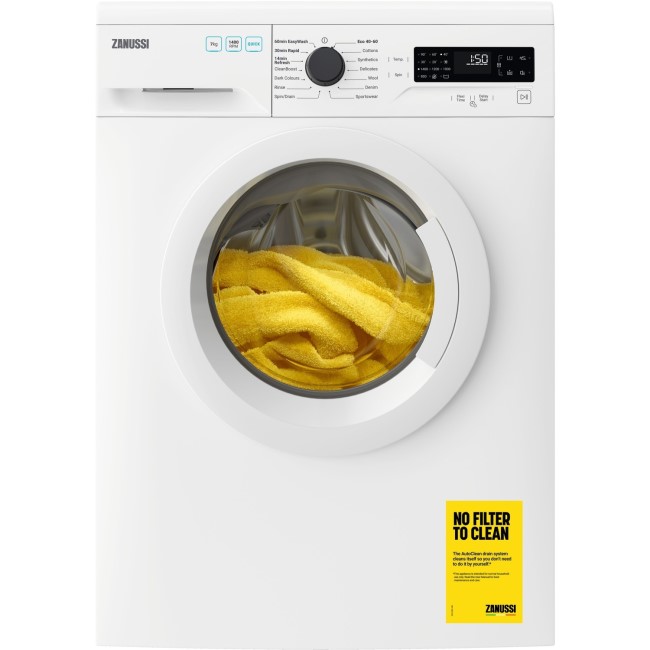 Zanussi CleanBoost 7kg 1400rpm Freestanding Washing Machine - White