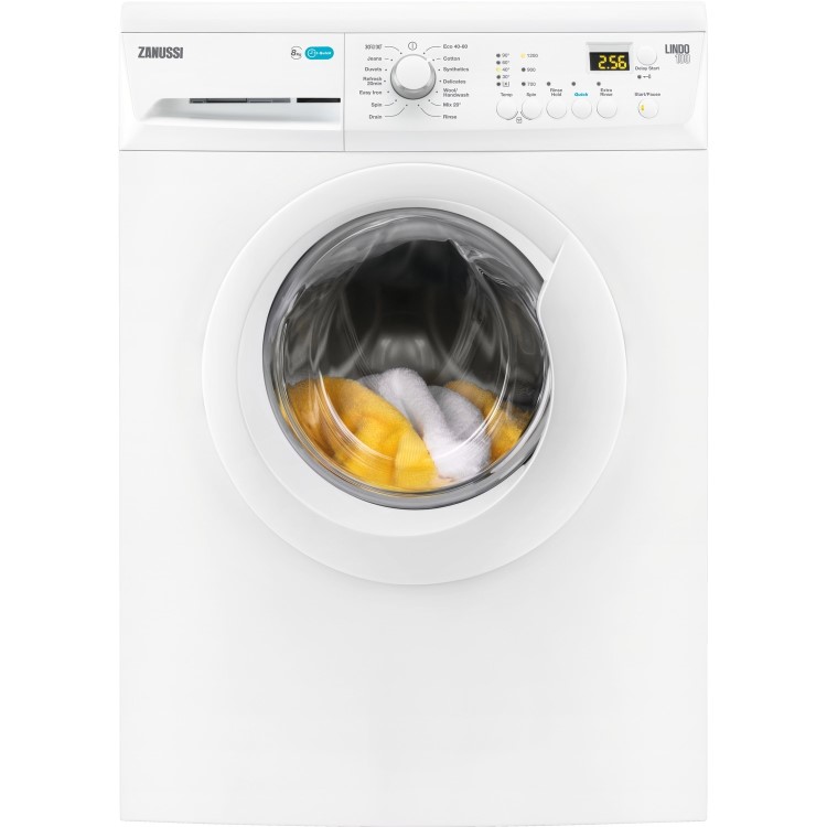 Zanussi ZWF81243NW 8kg 1200rpm Freestanding Washing Machine - White