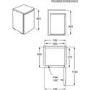 Refurbished Zanussi ZXAN13FW0 Freestanding 132 Litre Under Counter Fridge White