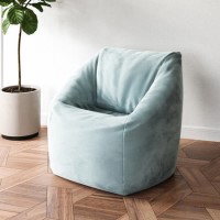 Mint Green Bean Bag Chair in Velvet - Zyra