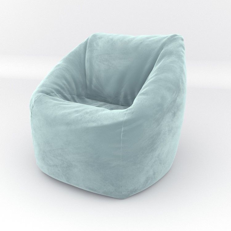 Mint Green Bean Bag Chair in Velvet - Zyra