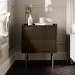 Khaki Green 2 Drawer Modern Bedside Table - Zane