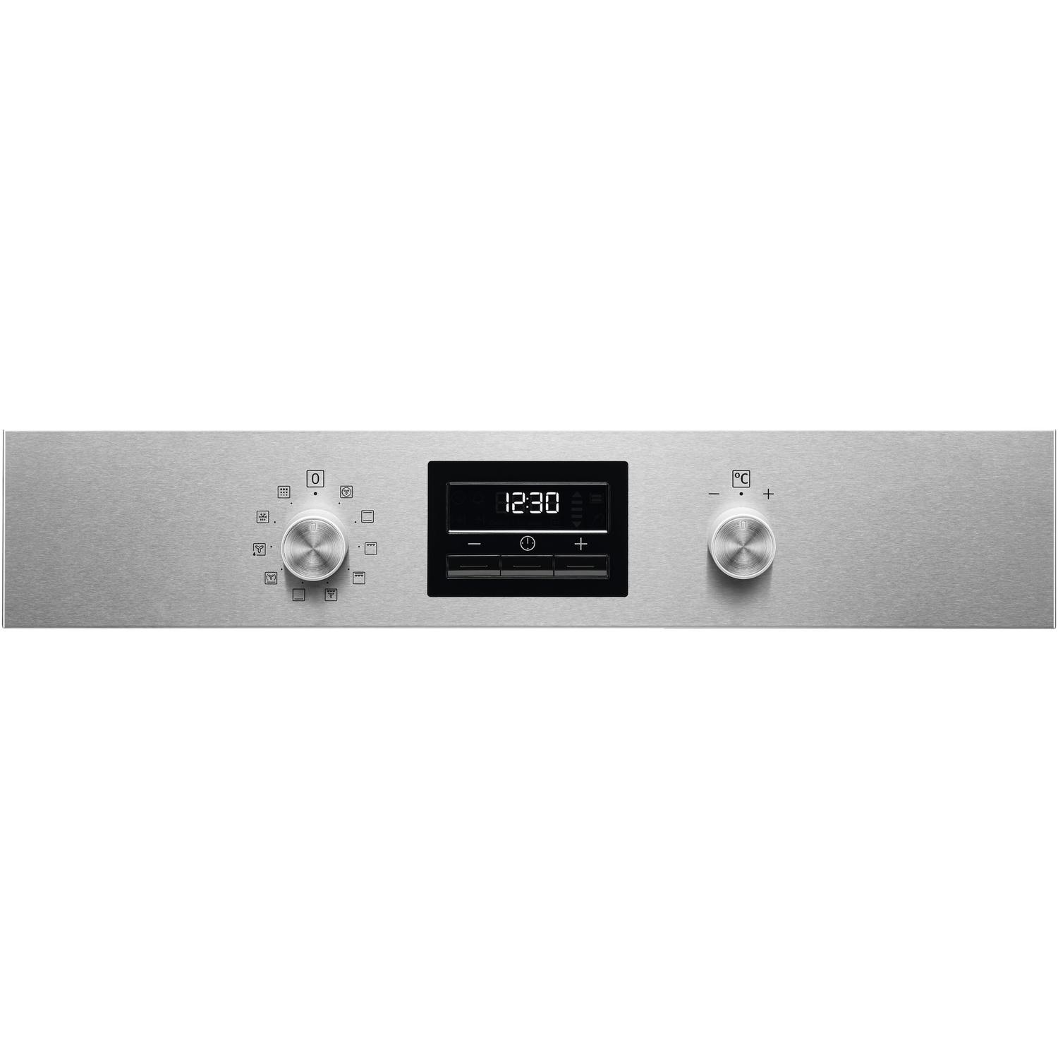 Zanussi ZZP35901XK Built In Electric Single Oven with Pyrolytic Self Cleaning Stainless Steel Page 1 BuyItDirect.ie