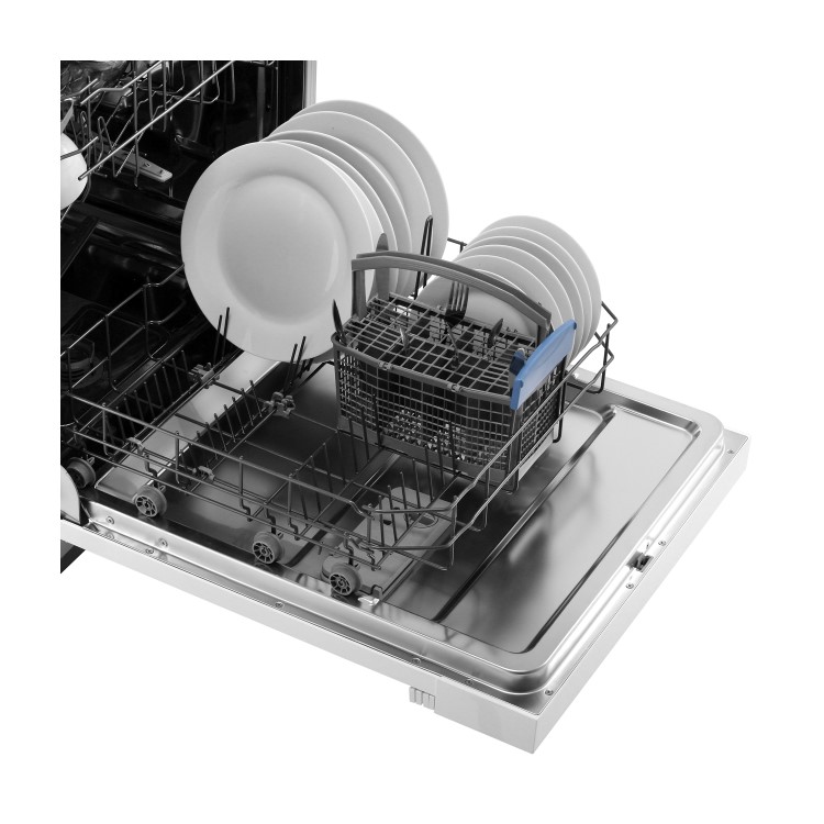 Refurbished Amica ZZV634W 12 Place Semi-integrated Dishwasher White Control Panel
