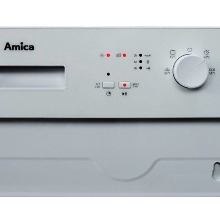 Amica 12 Place Settings Semi Integrated Dishwasher - White