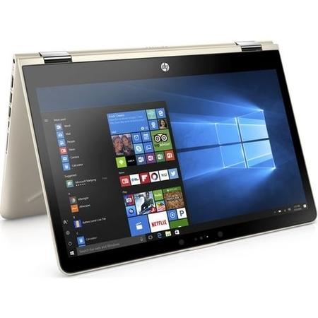 Refurbished HP Pavilion x360 14-ba048sa Core i3-7100U 4GB 128GB 14 Inch Windows 10 Touchscreen Convertible Laptop in Gold