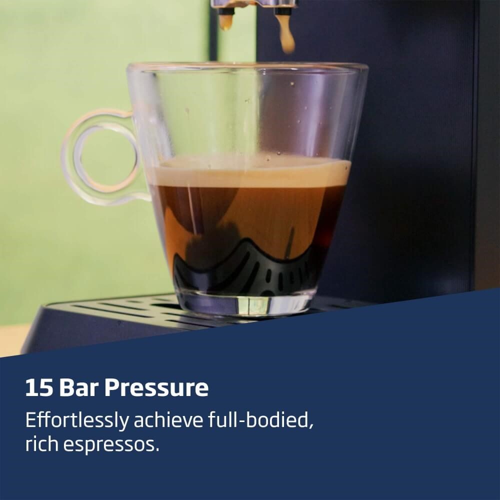15 bar pressure.