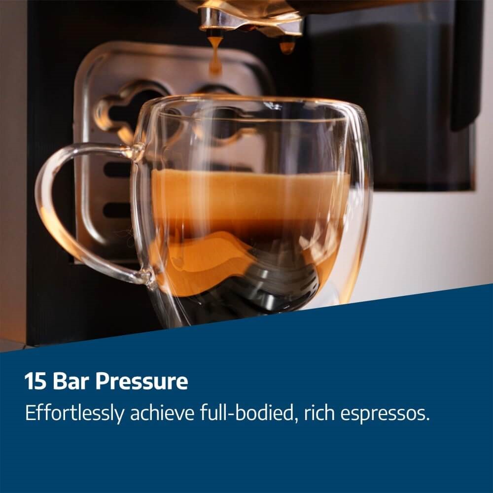 15 bar pressure.