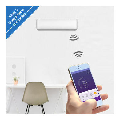 Refurbished 12000 BTU WIFI Smart A++ easy-fit DIY DC Inverter Wall Split Air Conditioner with 4.5m pipe kit