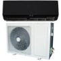 24000 BTU Black Hitachi Powered Smart Wall Mounted Split Air Conditioner with a Heat Pump