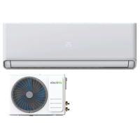 electriQ Easy-Fit 9000 BTU A++ WiFi Smart Wall Mounted Air Conditioner with Heat Pump - 4m Pipe Kit Included