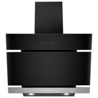 Refurbished electriQ eIQAN60BLTOUCHHE 60cm Touch Control Angled Cooker Hood Black and Stainless Steel Refurbished electriQ eIQAN60BLTOUCHHE 60cm Touch Control Angled Cooker Hood Black and Stainless Steel