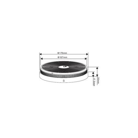 electriq cooker hood carbon filter
