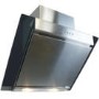 Refurbished electriQ eIQCHFGBSS60 60cm Angled Glass and Steel Designer Chimney Cooker Hood