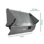 electriQ 60cm Integrated Cooker Hood - Grey