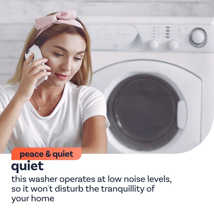 electriQ 8kg 1400rpm Washing Machine - White