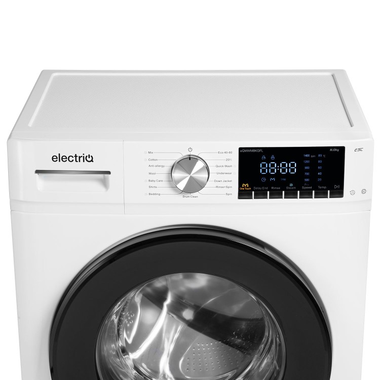 electriQ 8kg 1400rpm Washing Machine - White