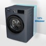 electriQ 8kg 1400rpm Washing Machine - Grey