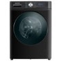 electriQ 8kg Wash 5kg Dry 1400rpm Washer Dryer - Quiet, Energy Saving - Black