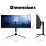 electriQ 30" VA Full HD UltraWide HDR 200Hz 1ms FreeSync Curved Gaming Monitor