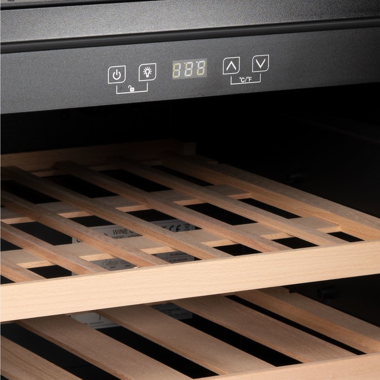 electriQ 28 Bottle In Column Wine Cooler - Black