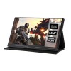 electriQ 15.6 inch Portable Gaming Monitor HDMI/USB-C Speakers Built-in - Compatible with Raspberry Pi PS4 Xbox &amp; Mobile Phones