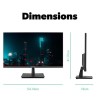 electriQ Eiq-24FHD75IS 23.8&quot; IPS Full HD Monitor