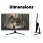 Refurbished electriQ 25" Full HD HDR 165Hz 5ms Gaming Monitor