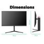 electriQ 27" 4K UHD 144Hz USB-C Gaming Monitor